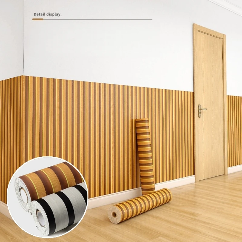 

3M New Faux Grille Wall Sticker Background Wall Decor Self-adhesive Wallpaper Bathroom Waterproof PVC Wall Panel Luxury Home DIY