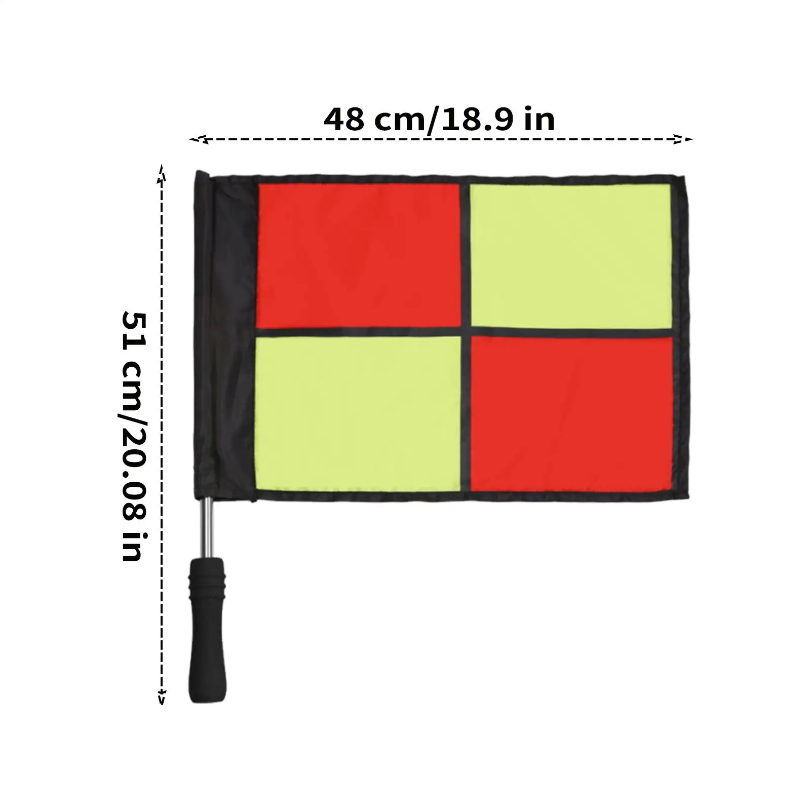 Soccer Referee Flags 2-Piece High-Visibility Referee Equipment Match Football Linesman Flags For Volleyball Sports Match view 5