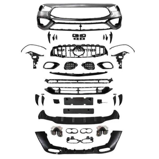 Front/Rear Bumper Grille Body Kit for CLA Class Shooting Brake Class W118 CLA35 CLA45 CLA45S 2020 2021 2022