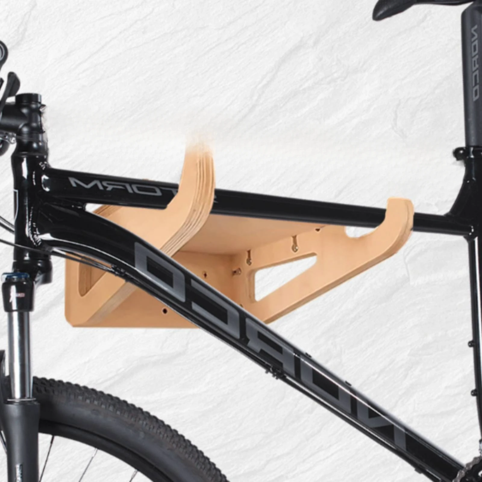 Wooden Bike Hanger Minimalist Road Bike Hanger Cycle Wall Mount Elegant Decorative for Cyclists, Apartment, Garage view 4