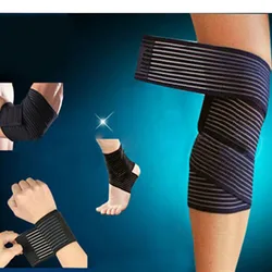 Knee Elbow Wrist Ankle Bondage Cuff Support Wrap Sport Bandage Compression Strap Belt Fitness Gym Brace Tape Elastic Band 642170