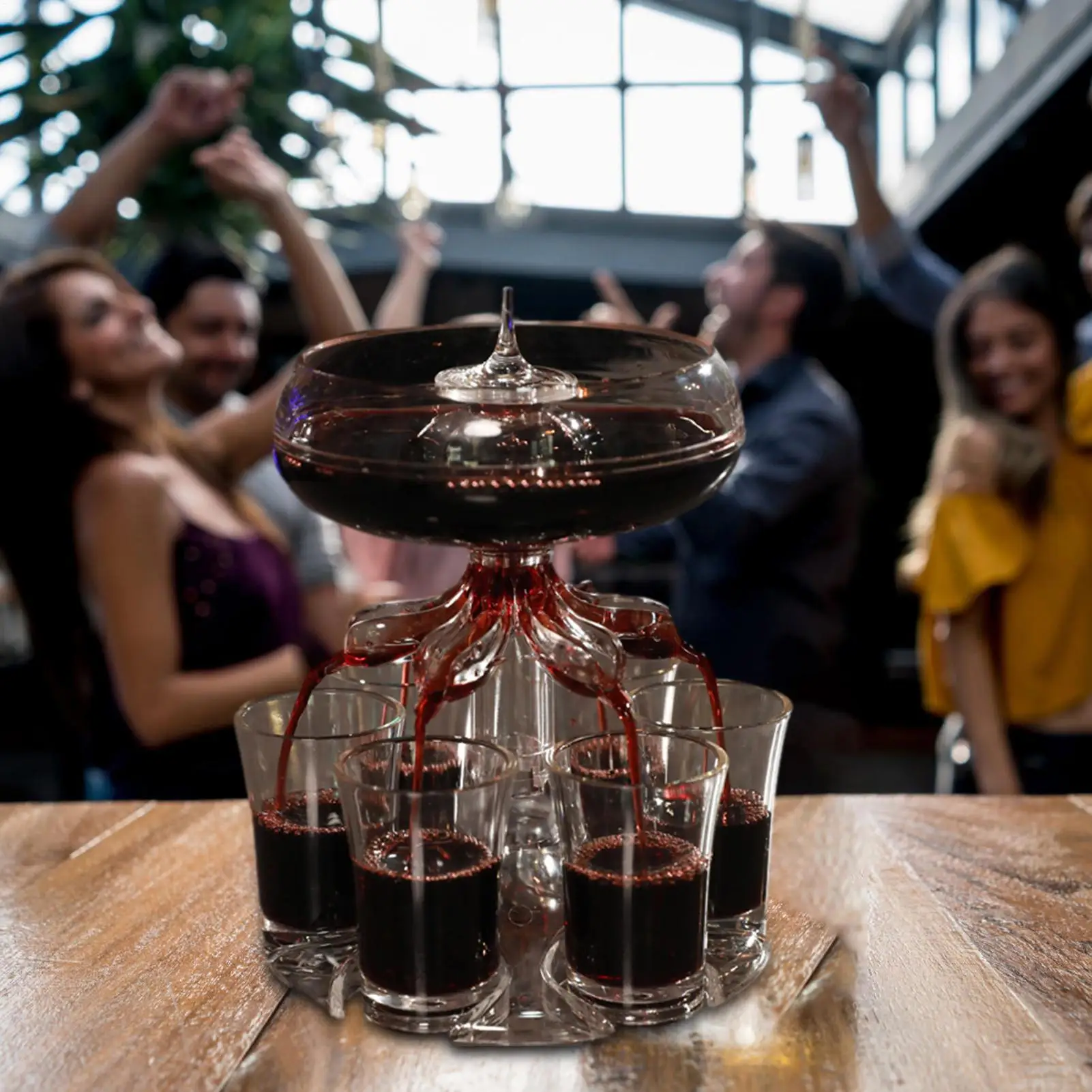 Shot Pourer Dispenser Shot Pourer Liquor Dispenser Cocktail Dispenser 6 Shots Party Drink Dispenser Shot Glass Holder Beverage