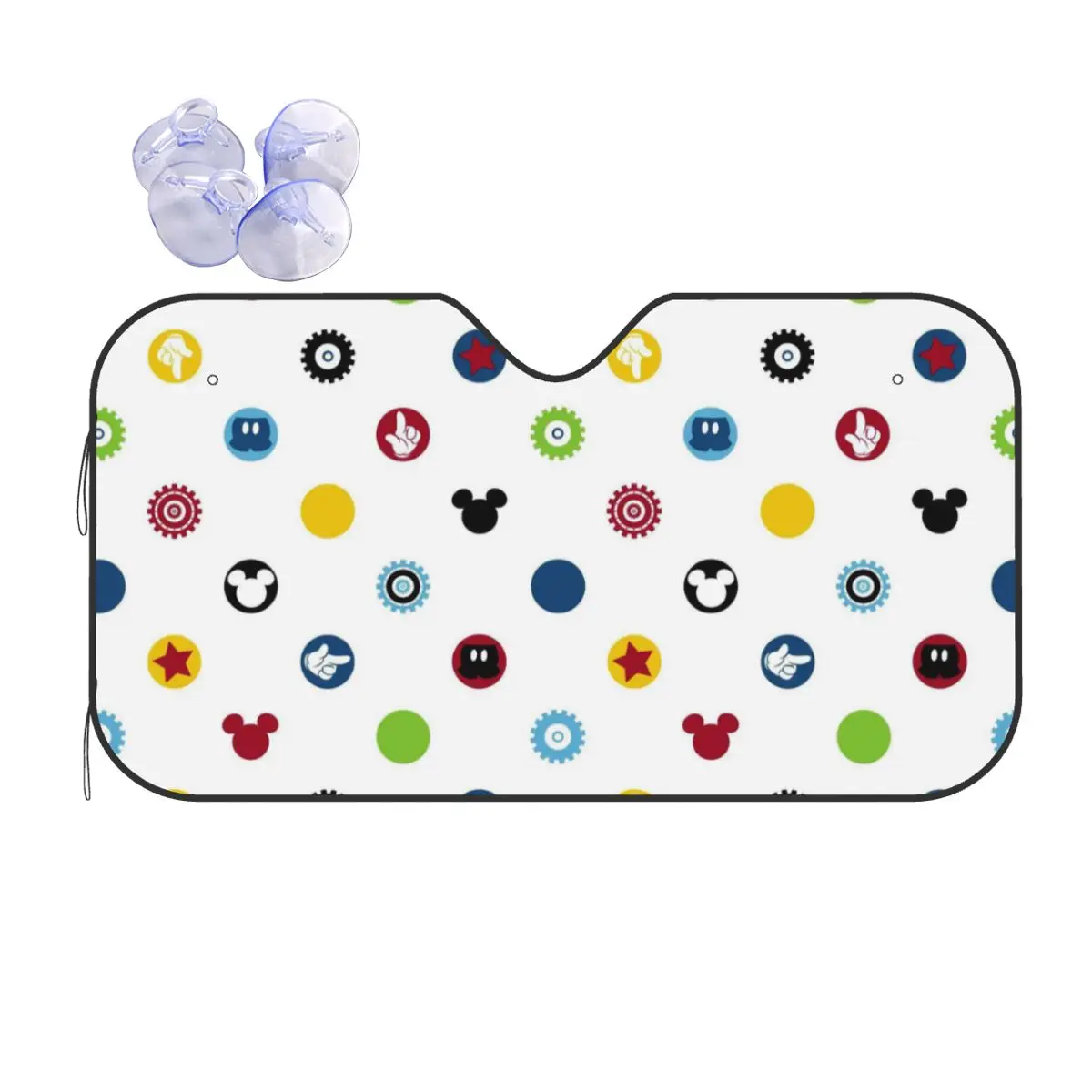 

Mickey Minnie Mouse Foldable Windshield Sunshade 76x140cm Aluminium Foil Car Sunshade Accessories Covers