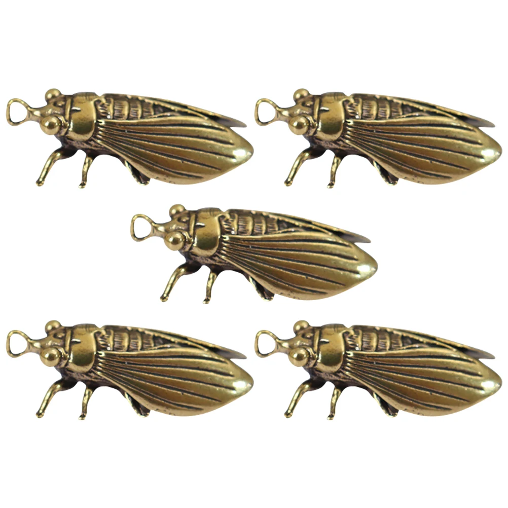 

5Pcs Keychains Cicada Pendants Car Decor Craft Accessories Unique Key Pendant Hanging Decorations Jewelry Parts