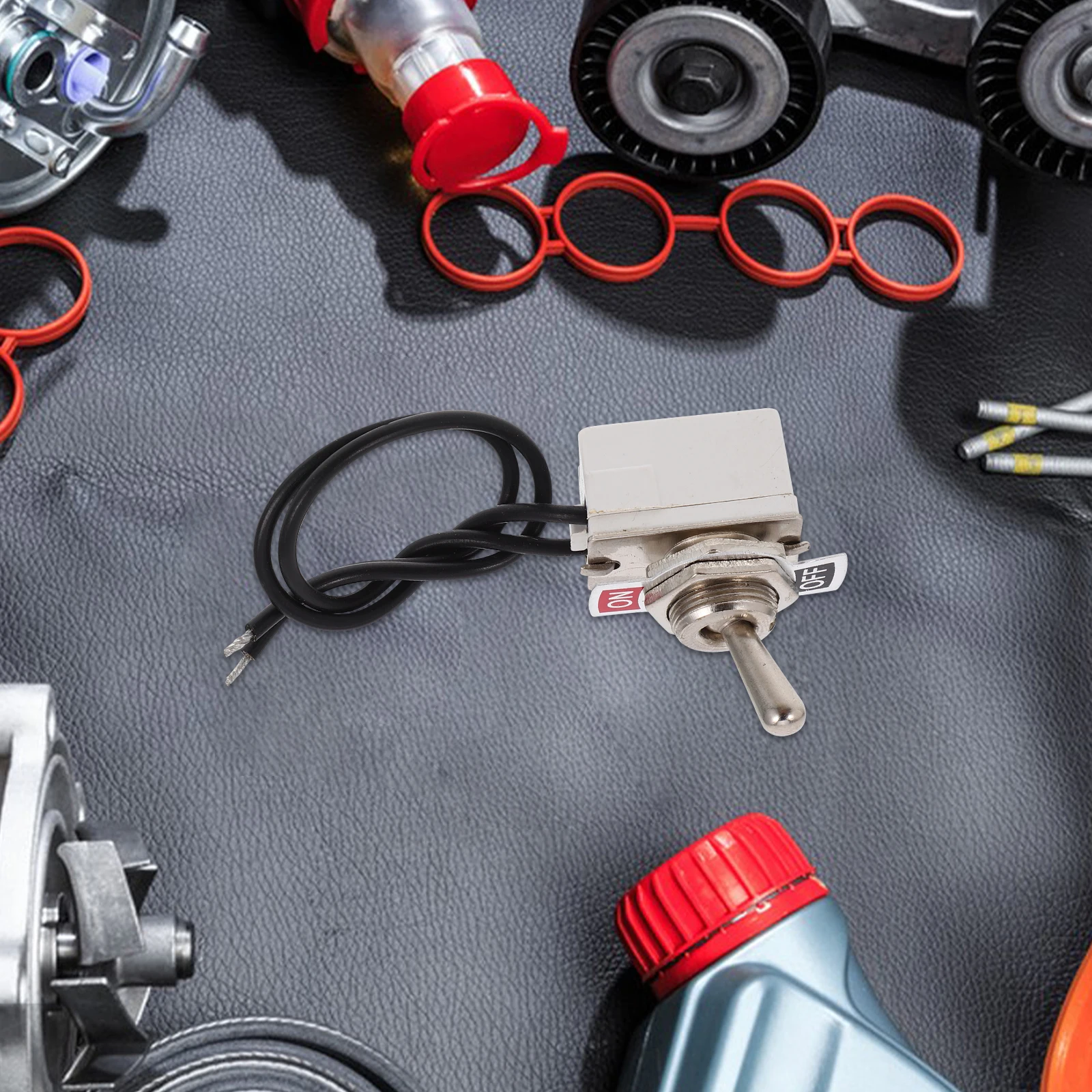 

Replacement Car Toggle Switch Auto Rocker Mini Size Self-Locking 2-Pin Lead Wire Durable Compatible Heavy Duty