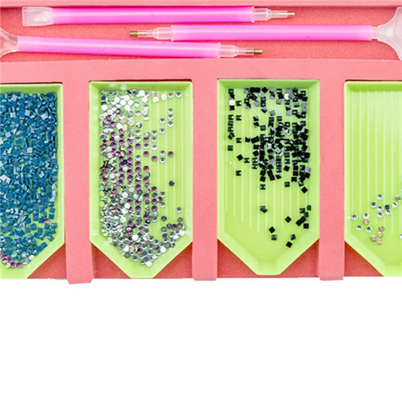 Multi-function Diamond Painting Tray Holder Drill Pen Diamond Box Organizer DIY Craft 2023