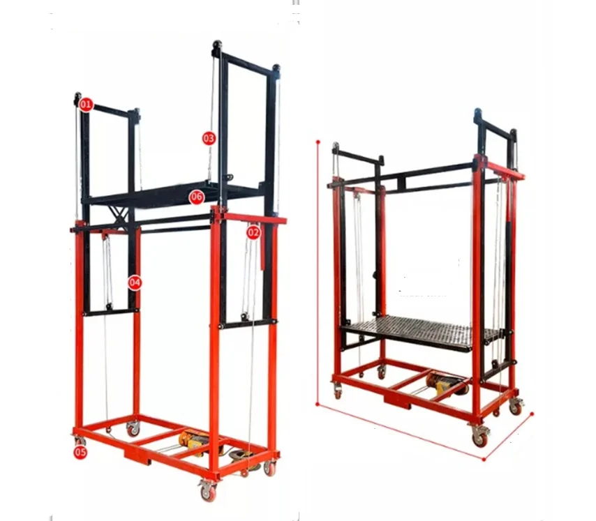 Electric Scissor Lift Steel Scaffolding Work Platforms Mobile Lift Tables 2M 3M 4M 5M 6M 8M 10M New Used Condition Core Motor