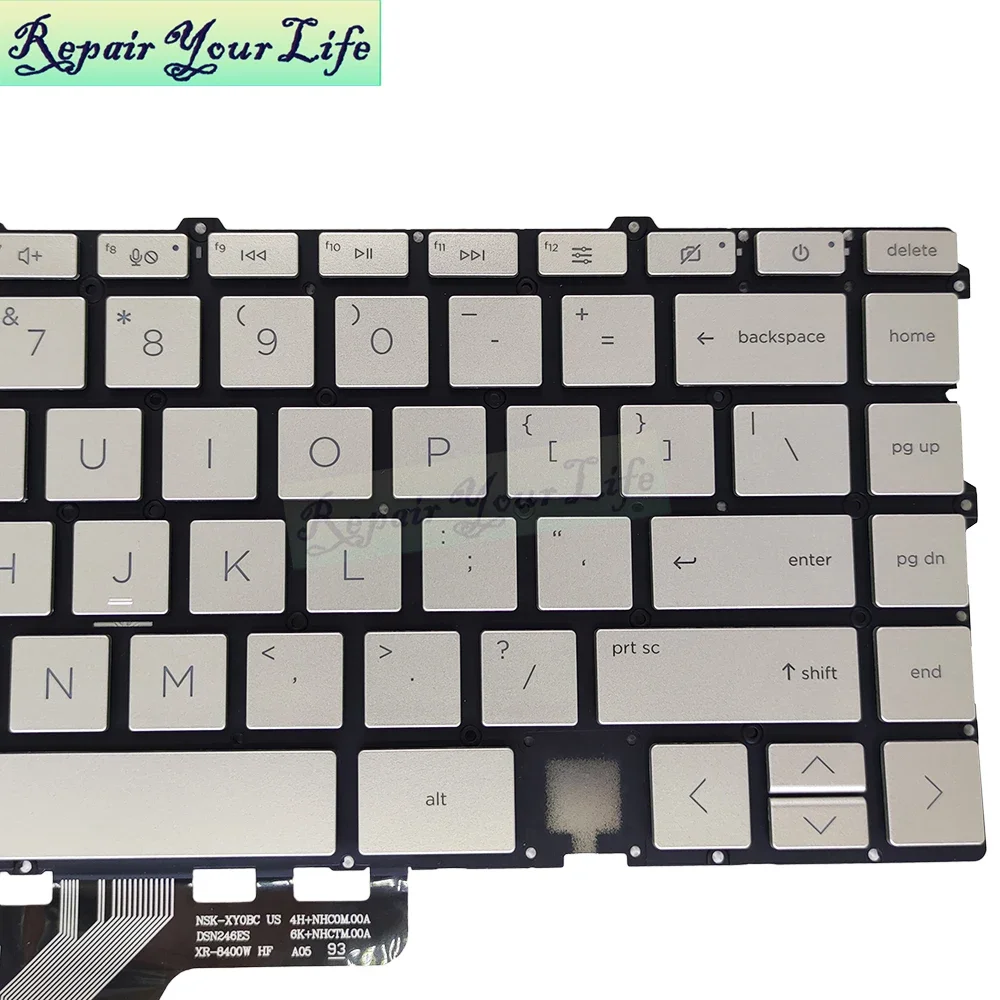 Imagem -04 - Eua Reino Unido Árabe Teclado Retroiluminado para hp Envy X360 Tpn-c145 13z-ay 13t-ba 13-bd 13m-bd Ba100 Bd0000 Tpn-c147 Backlight 13ba