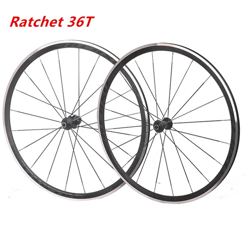 700c  ratchet 36T RUJIXU depth 30/40/50mm road wheelset bike V brake C brake