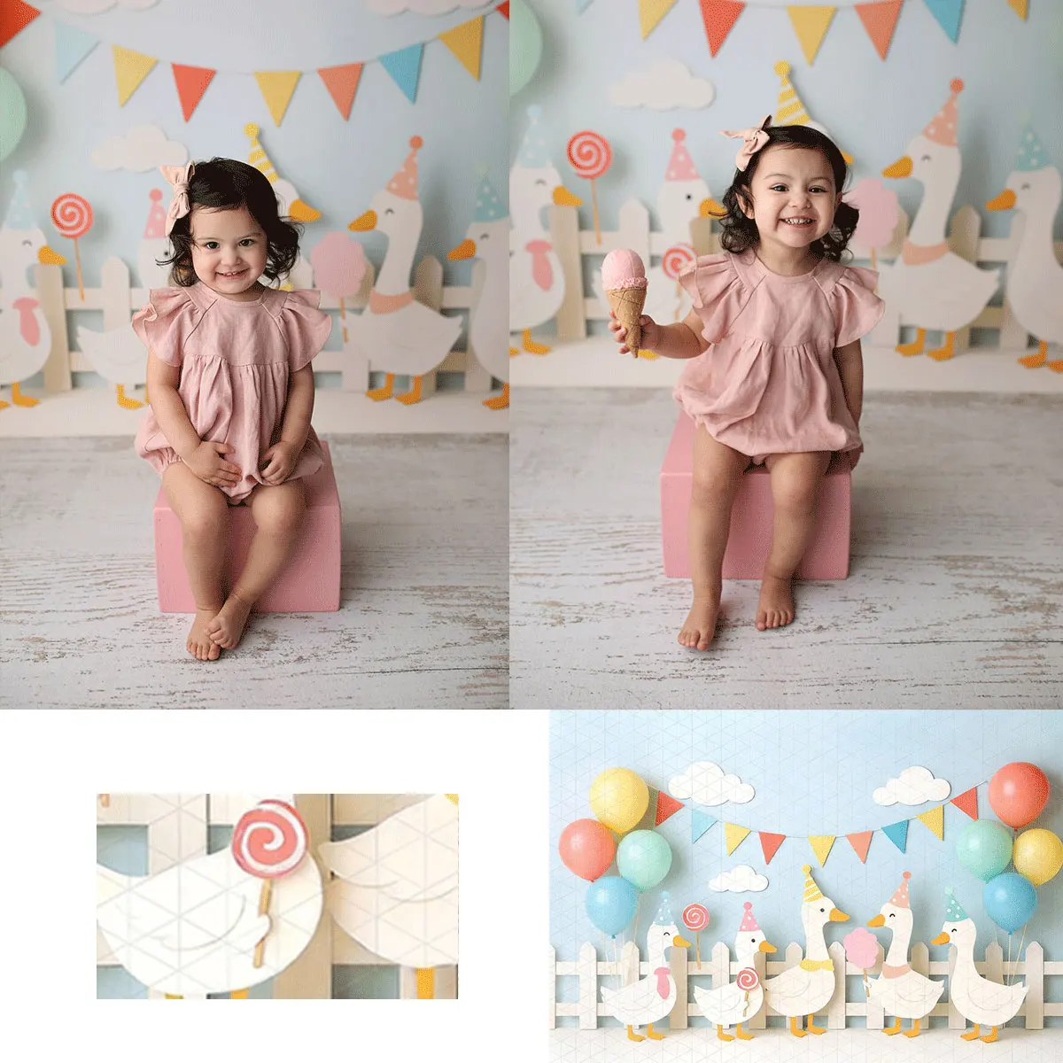 One Silly Goose Party Backdrop Kids Baby Cake Smash Photography Props Child Adult Birthday Photocall Backgrounds