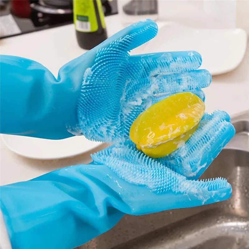 

Cleaning Gloves Dogs Cats Bathing Shampoo Gloves Scrubbers Dishwashing Cleaner Gloves