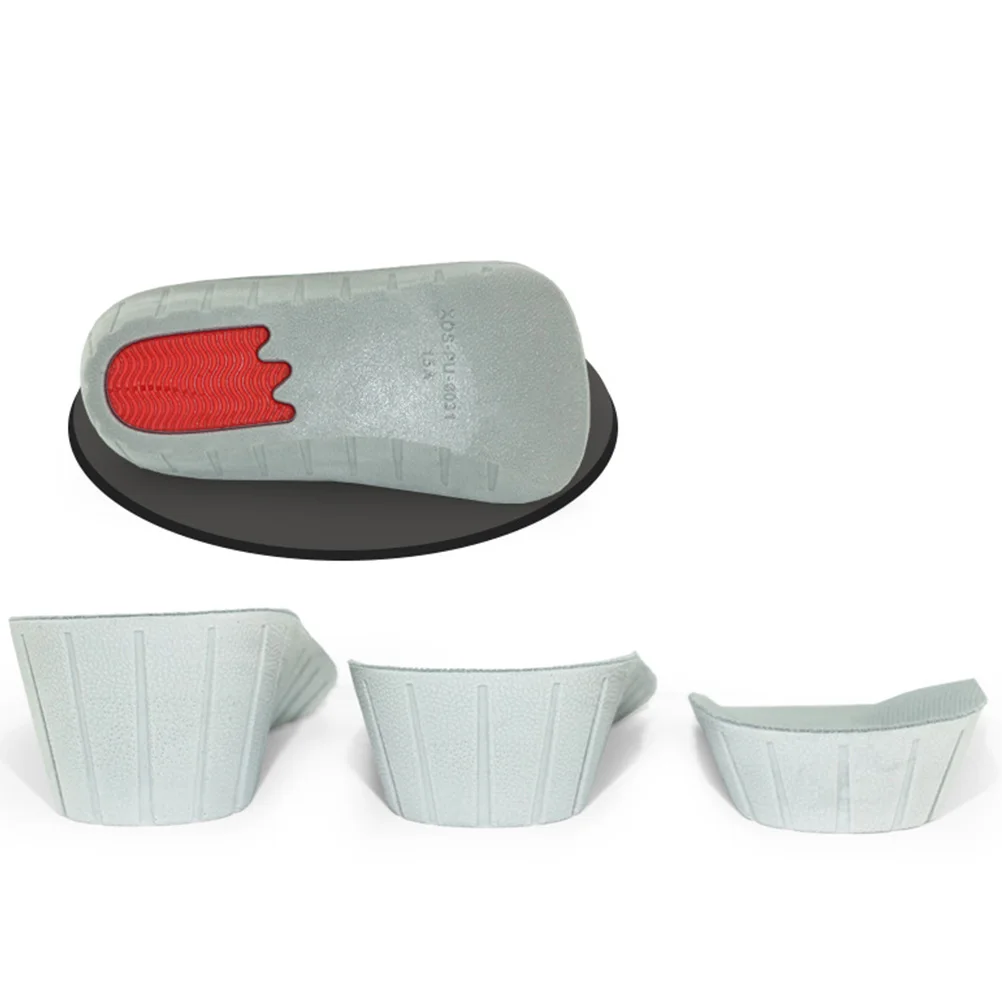 

Half Height Pad Invisible Insole Increase Shoe Insert Increased Heel Lift Inserts Heightening Grey Child