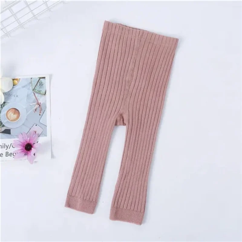 0-3 T Newborn Baby Autumn Winter Warm Tights For Girls Solid Pantyhose Fashion Knitted Toddler Tights for Boys