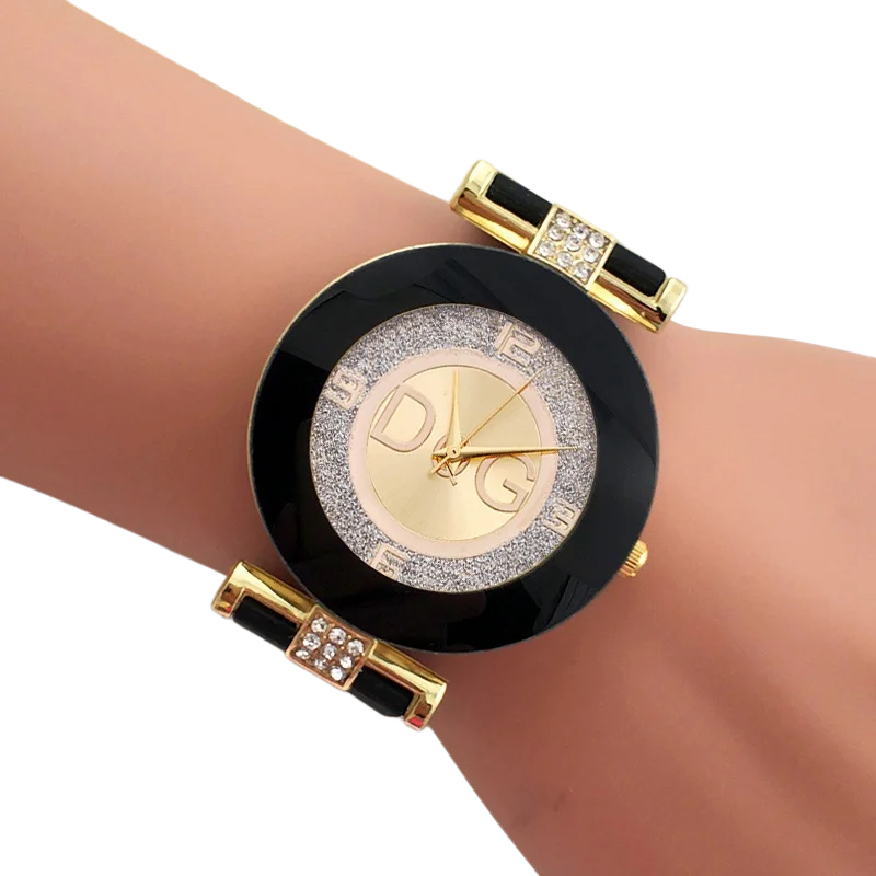 Luxury Watch Stand - Роскошные женские часы с силиконовым ремешком,