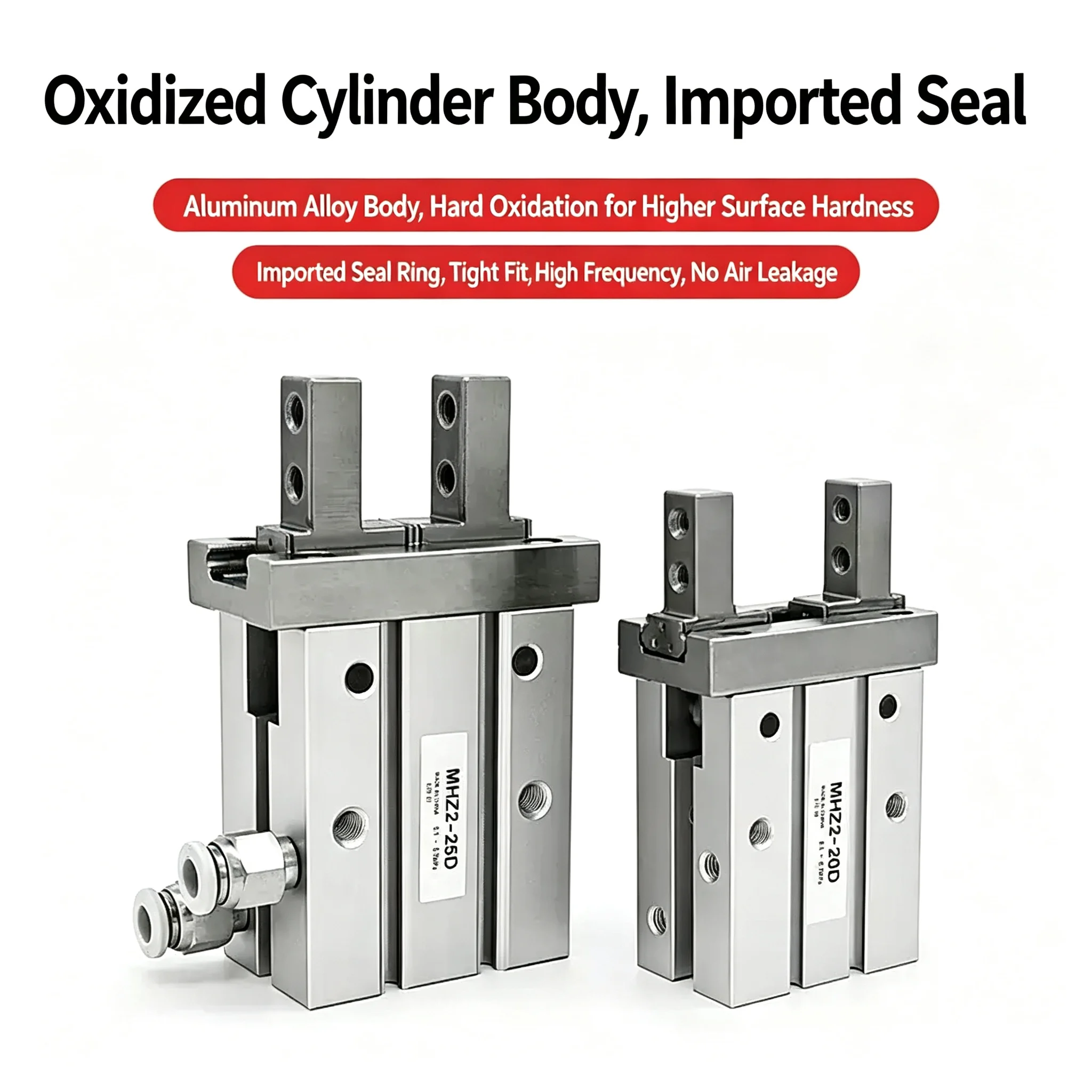 Cylinder Double Acting Industrial Automation Robot Clamp MHZL2 Pneumatic Air Gripper Cylinder Parallel Type Finger