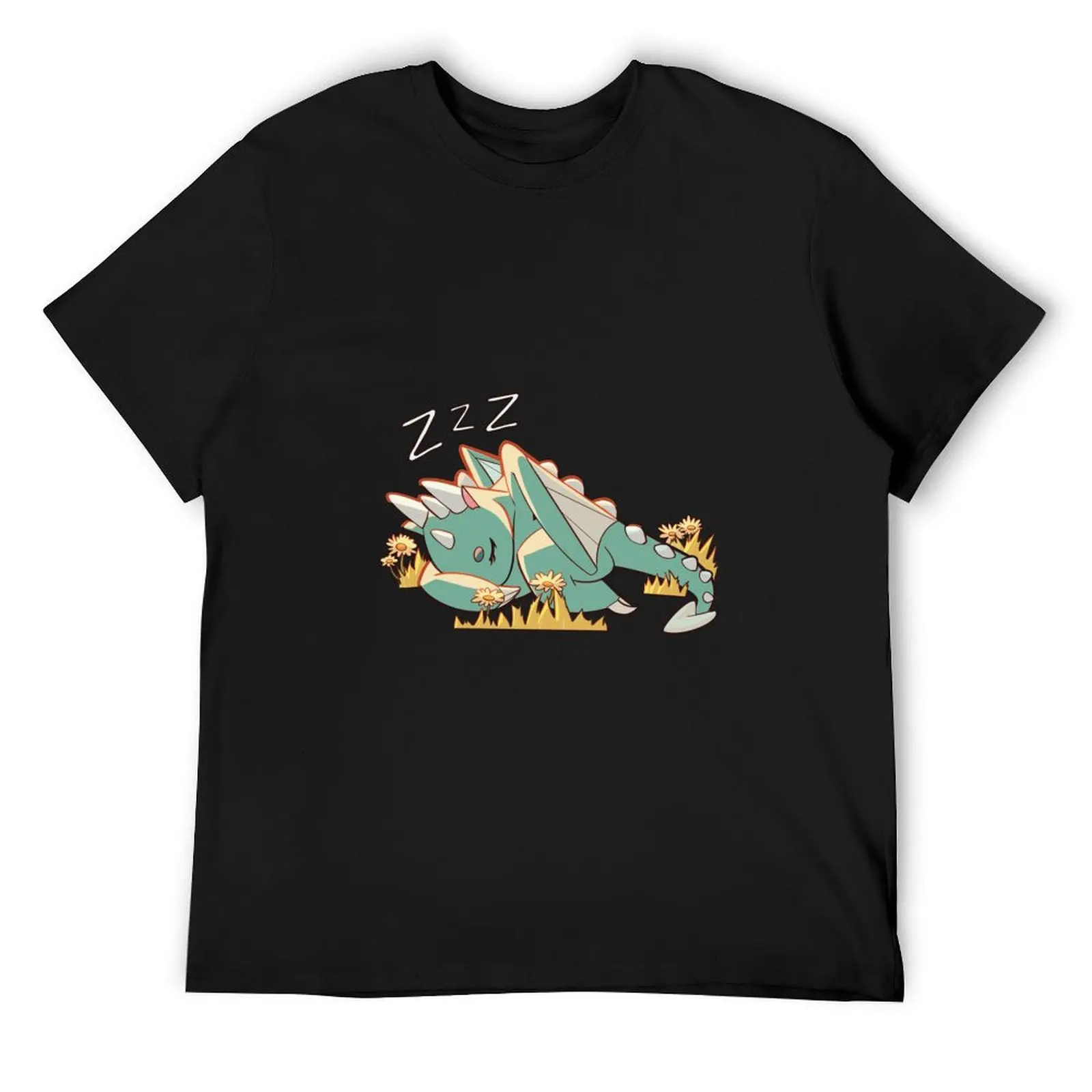 Sleeping Spark the Dragon- Detailed T-Shirt shirts graphic tees plain anime stuff plus size tops heavyweight t shirts for men