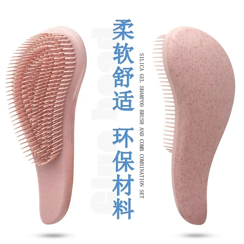 Colorful Hair Brush Children and Women Shiny Anti-knot TT Hair Comb Reduce Hair Loss Detangling Brush Scalp Massage Comb Peine