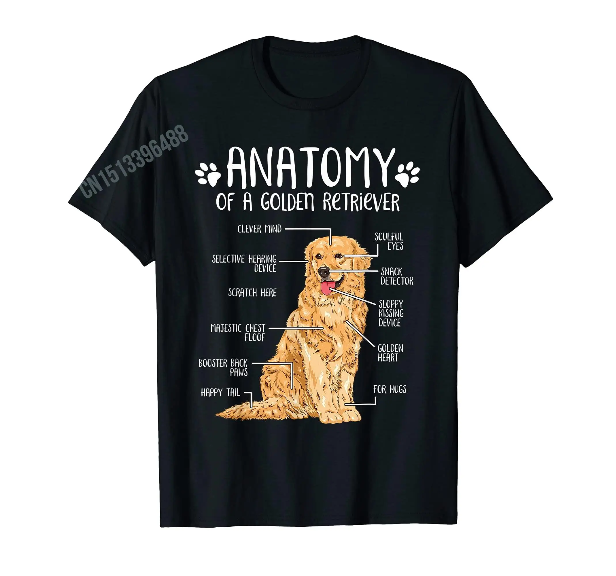 Don\'t Stop Retrieving Retro Golden Retriever Dog T-Shirt 100% Cotton Men Women Hip Hop T Shirts For Gift Size XS-5XL