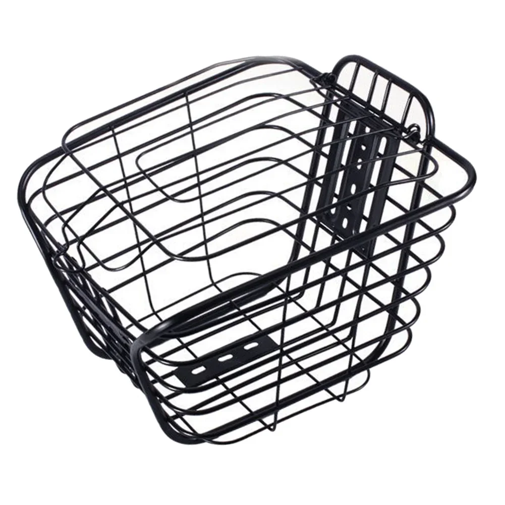 

Bike Rear Basket Bicycle Metal Basket Ample Storage Space Decorative Piece Good Compatibility High Quality Material