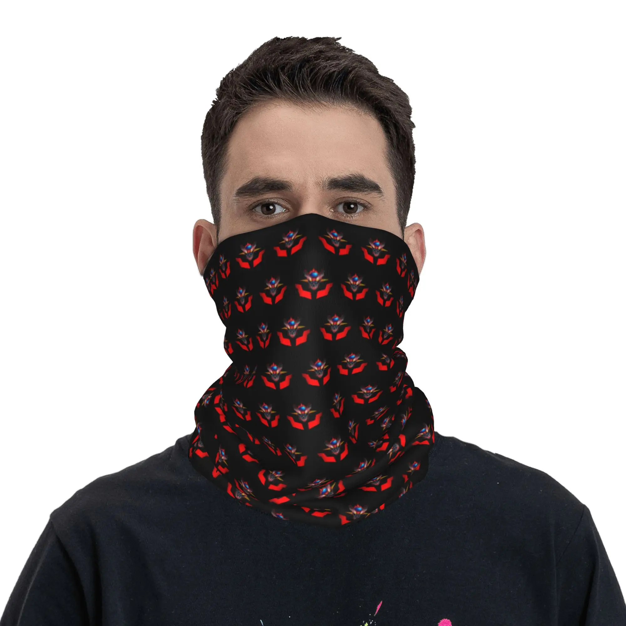 Mazinger Z Mad Robot Bandana - Calentador de cuello de invierno para mujer, a prueba de viento, pañuelo facial para senderismo, Grendizer, anime, manga, pasamontañas, diadema