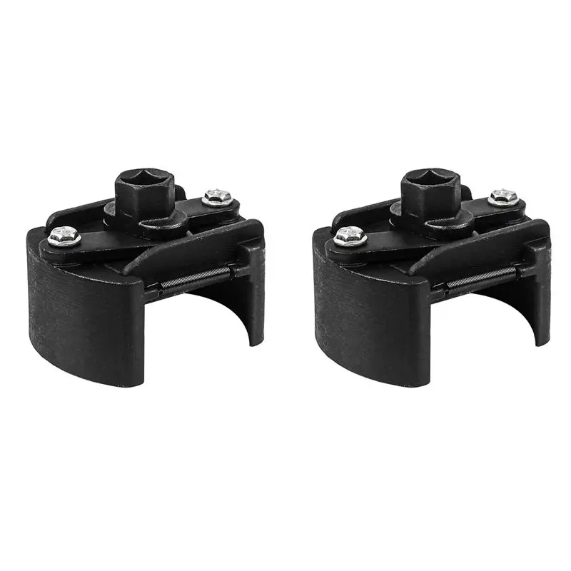 2X Universal Adjustable Two- Oil Filter Wrench Filter 60-80Mm Filter Wrenches Remover Steel Fuel Cast Two-Claw