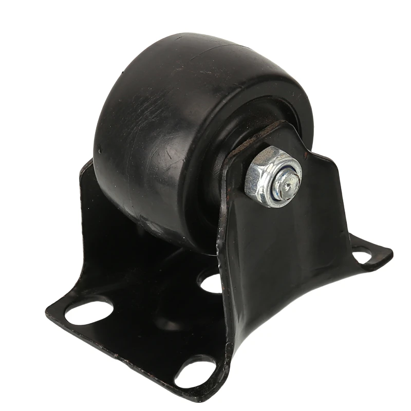 عجلات صامتة صلبة صغيرة مناسبة لعجلات الأثاث الصغيرة مقاس 2 بوصة: عجلات دوارة مطاطية ناعمة منخفضة المستوى