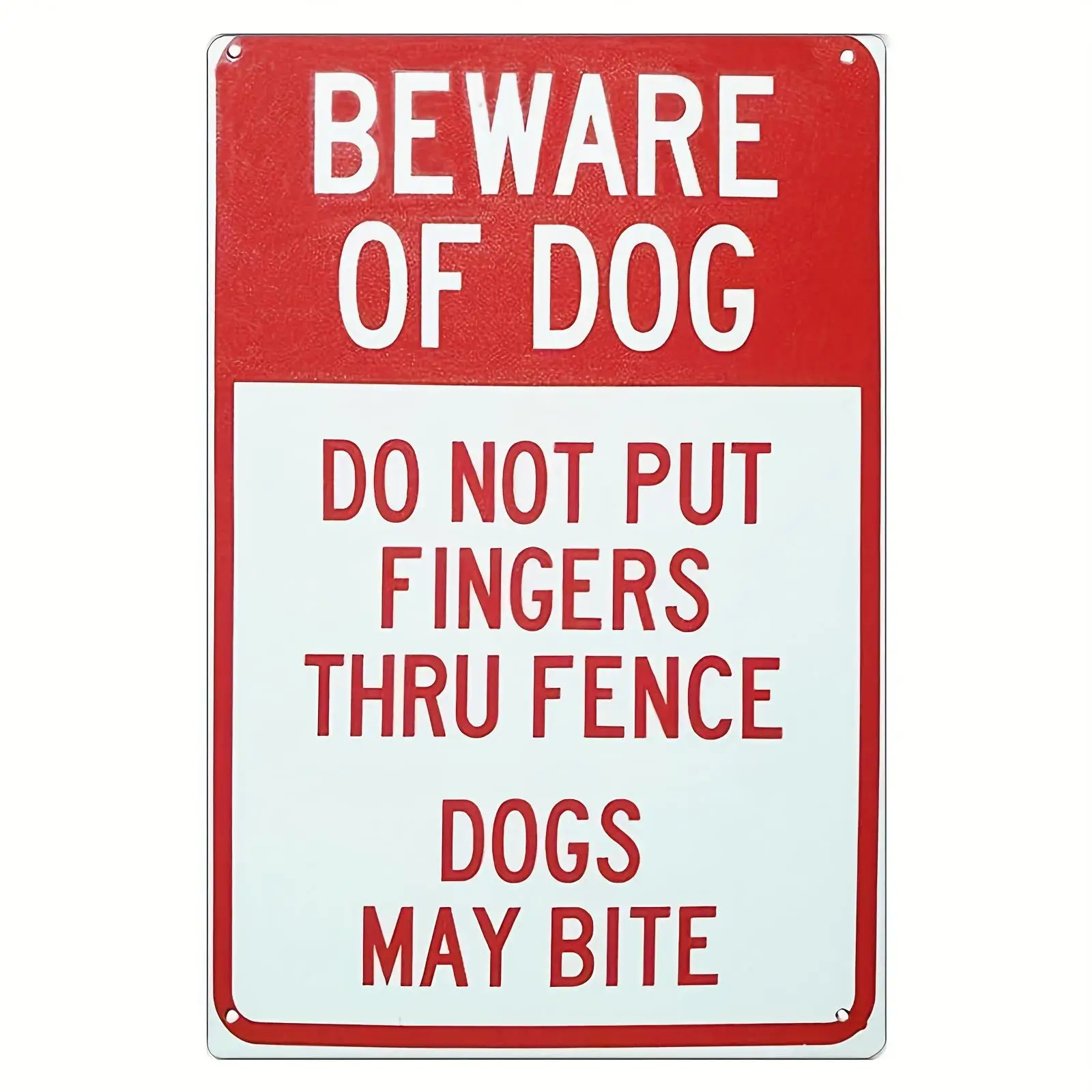 2D Flat, [2D Flat] 2D Flat, 2d Flat 1pc Iron Painting Lilyanaen New Tin Sign Metal Sign Do Not Put Fingers Thru Fence Dogs May B