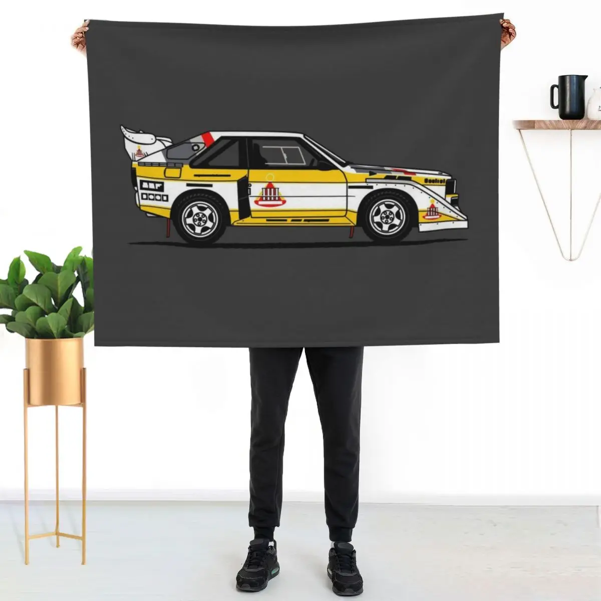 S1 Group B Classic Rally Car Throw Blanket Decorative Sofas Decorative Beds Multi-Purpose Nap Softest Large Blankets