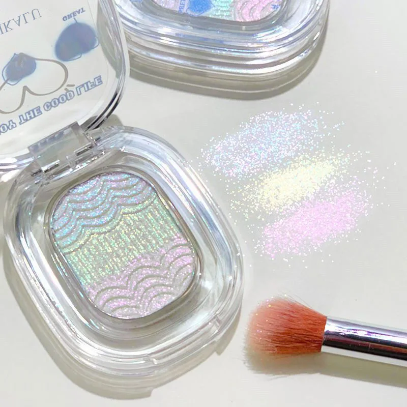 Color Shift Eye Topper Palette 6 Velvet Cream Shades Chameleon Shimmer Under-Eye Illuminator Smudge Proof Vegan Makeup Essential