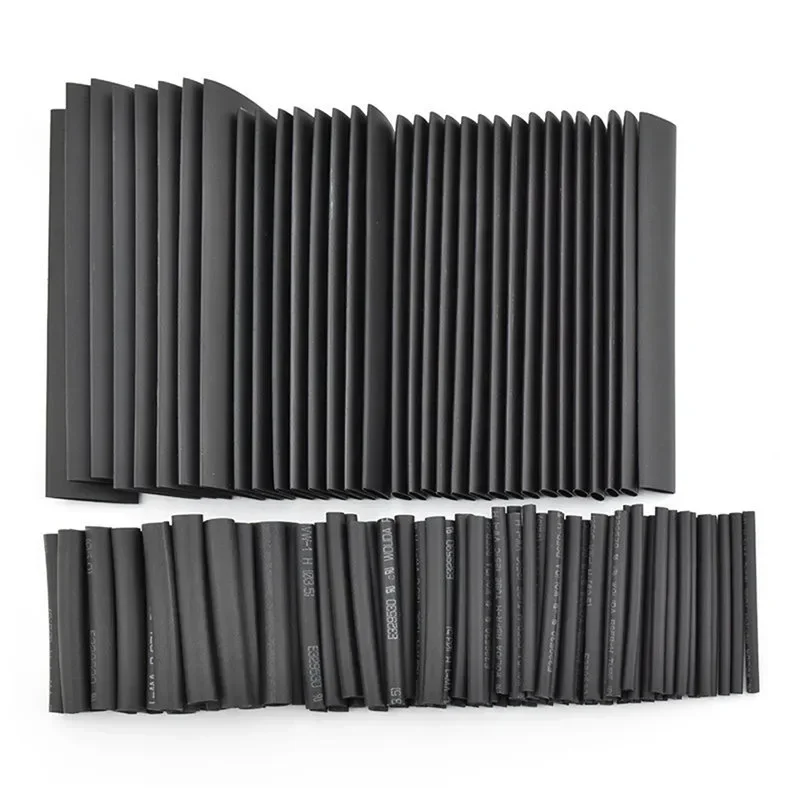 127Pcs Heat Shrink Tube Sleeving Tubing Assortment Kit Electrical Connection Electrical Wire Wrap Cable Waterproof Shrinkage 2:1