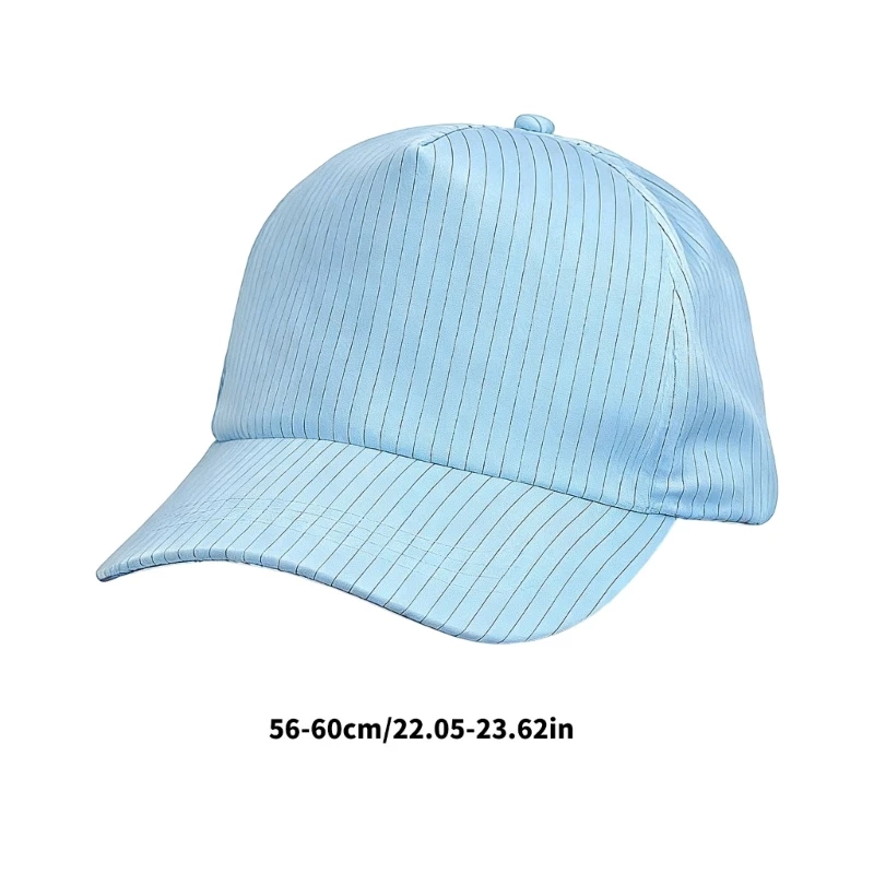 Baseball Cap Clean Area Headwear ESD Cap for Lab and Assembly Staff Use Daily