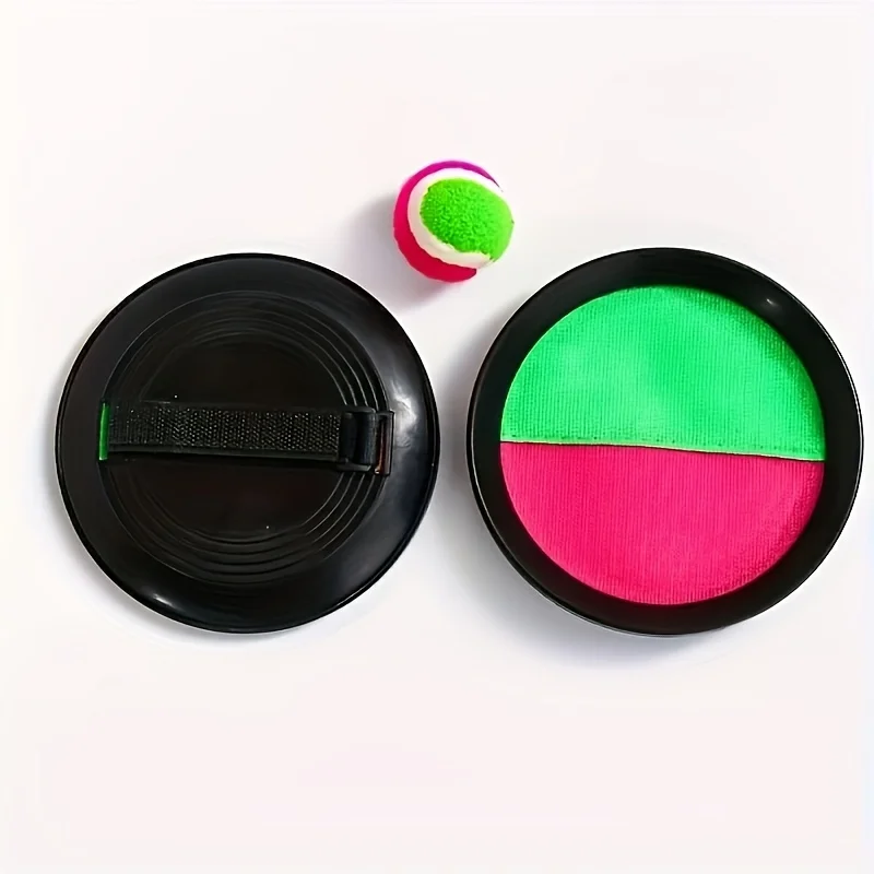 1 set di ventosa interattiva per famiglia all'aperto prodotta una palla bersaglio appiccicosa giocattolo singolo doppio, palla da lancio per pipistrelli