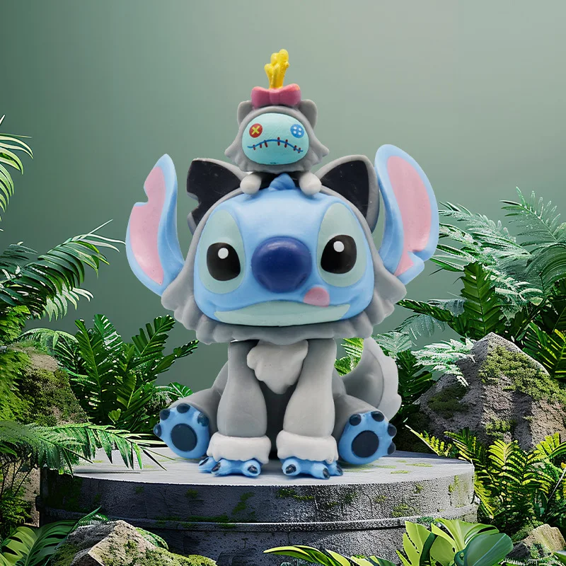 6 stks Disney Stitch Raar Dagboek Collectie Leuke Cartoon Figuur Model Pop Anime Desktop Ornament Taart Decoratie Kinderen Speelgoed Geschenken