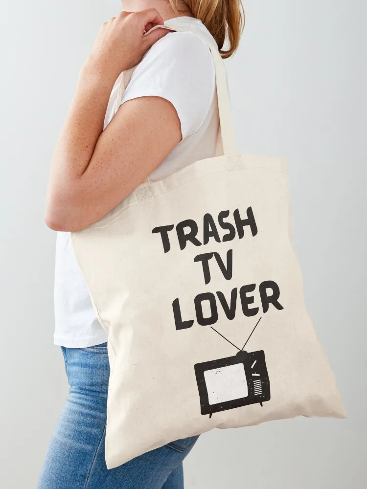 

Trash TV Lover Tote Bag hand bag ladies bags for women large size bags Cloth bag