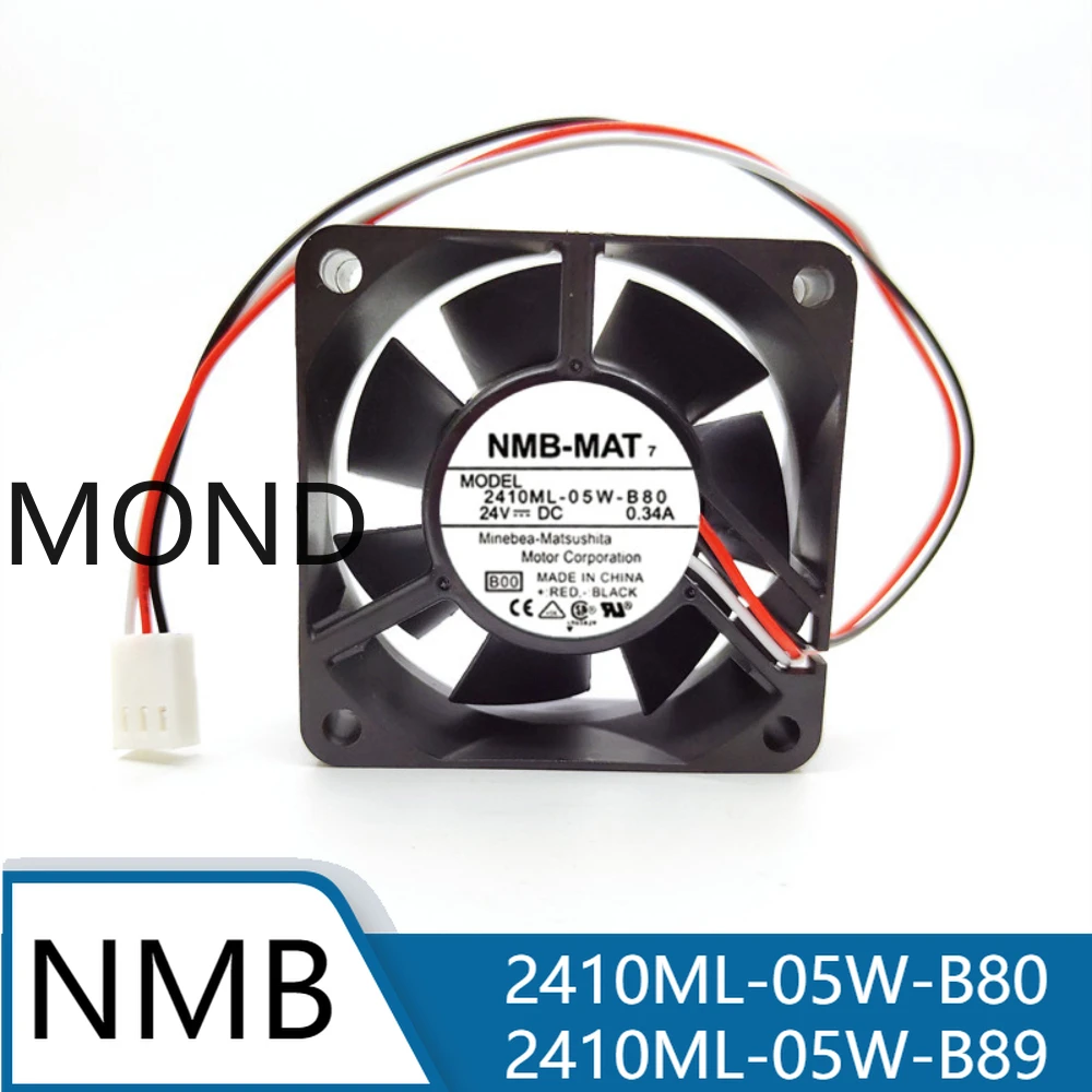 Nieuwe 2410ML-05W-B80 2410ML-05W-B89 Server Fan voor NMB NMB-MAT Axiale Flow Power Radiator Supply Inverter Koelventilator 24V 6025 6CM