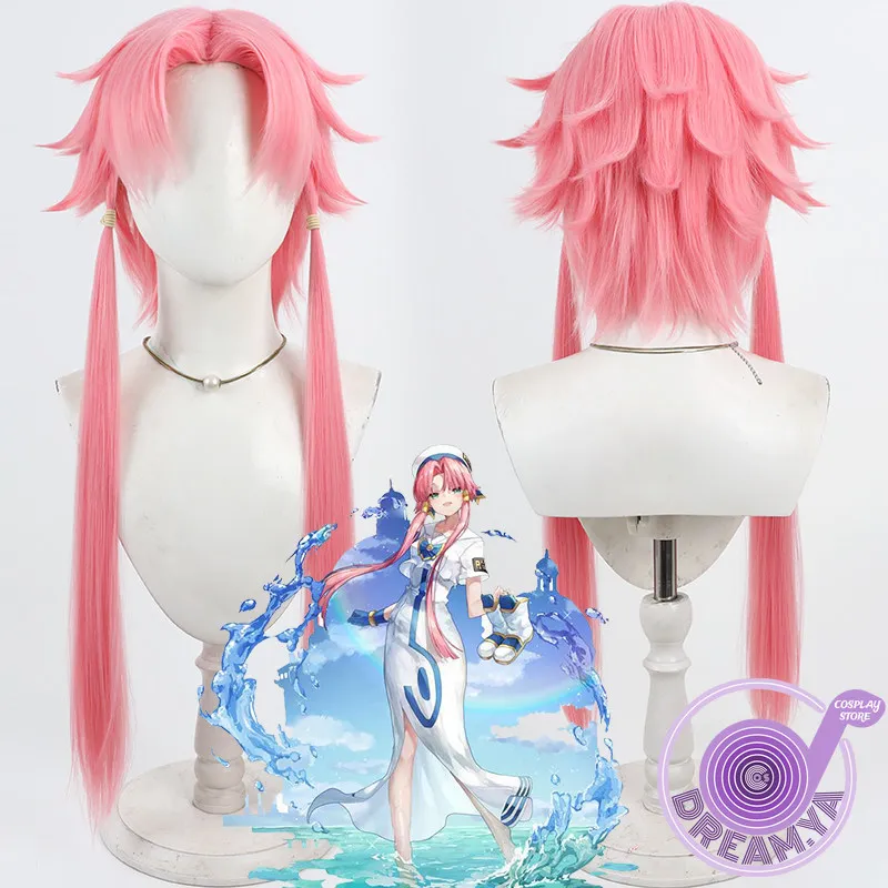 

Akari Mizunashi Cosplay Wig Pink Long Heat Resistant Synthetic Hair Halloween Party Role Play Carnival + Free Wig Cap