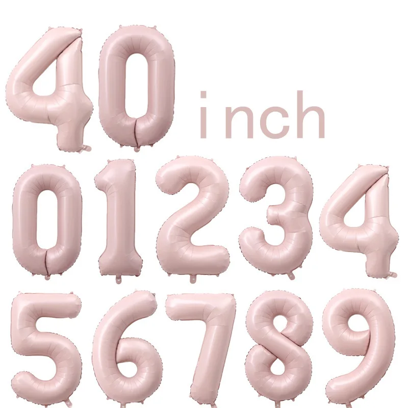 1PCS 40 inch large olive green baby blue baby pink KIDS birthday baby SHOWER digital balloon decoration 18 inch photo balloon