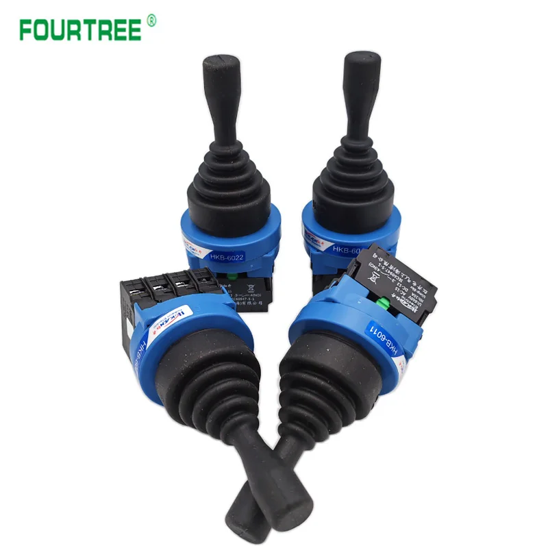 Hole 30mm Joystick Switch Momentary Monolever Cross Rocker Master Switch 2/4-Way Self-reset Self-lock 2NO 4NO HKB New Type