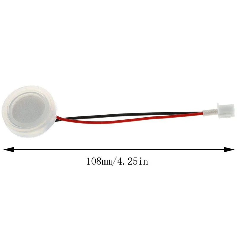 

A46T 5 Pcs 20mm 1.7Mhz Ultrasonic Mist Maker Fogger Ceramics Discs with Wire and Sealing Ring Humidifier Accessories