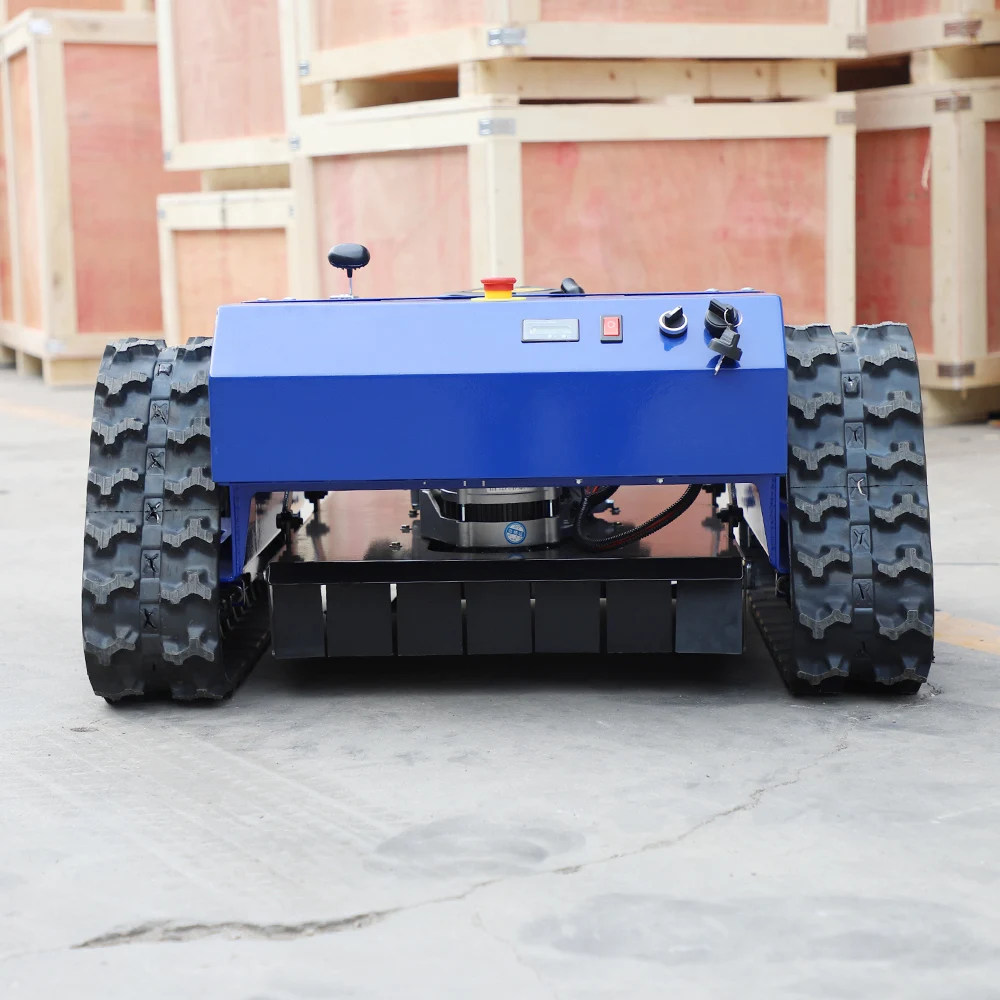 مزرعة صغيرة العشب جزازة العشب بعجلات و الزاحف التحكم عن بعد جزازة روبوت صغيرة حديقة جزازات العشب