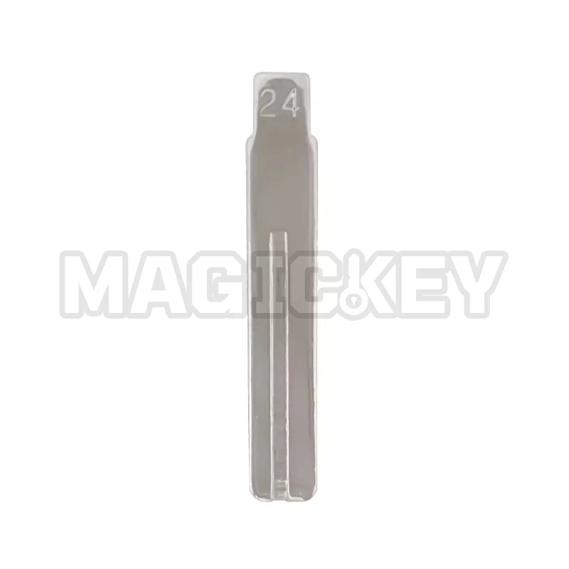 10PCS Car Key Blade NE66 Flip Blank Uncut NO. 24 Metal Blade for KD KEYDIY Xhorse VVDI Remote for Volvo S80 Blank