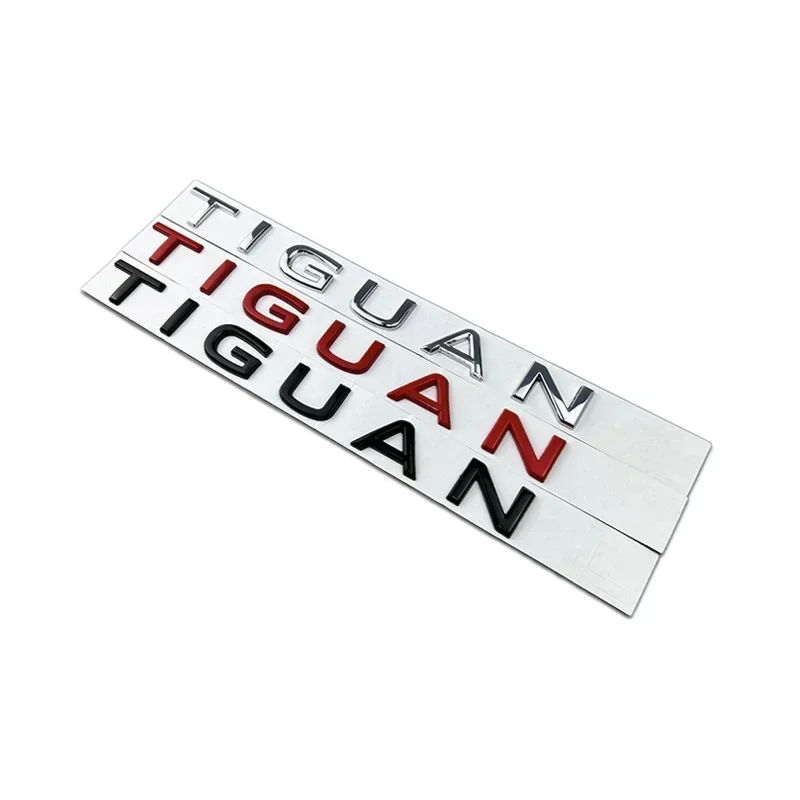 Metal Alloy Car Rear Trunk Emblem for Volkswagen TIGUAN Logo Letter Badge Sticker Decal  Auto Styling Accessories Decoration