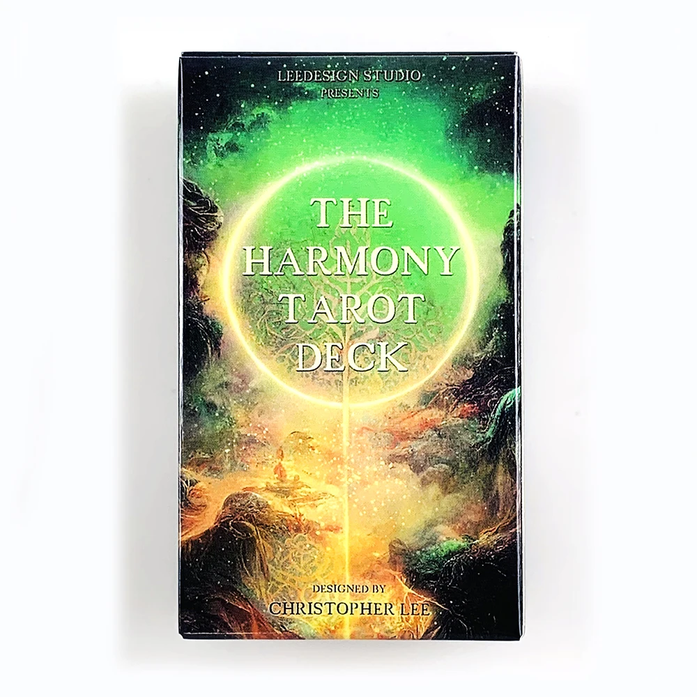 Jeu de tarot Harmony, 78 cartes, ensemble complet de tarot avec guide, divination spirituelle, jeu de cartes de méditation pour la divination et la prédiction du futur