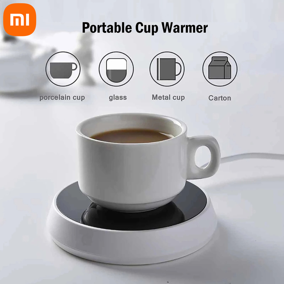 Xiaomi Mug Heater Coffee Mug Cup Warmer Smart Heating Pad Large Heating Plate Warm Mat Constant Temperature Gravity-Induction