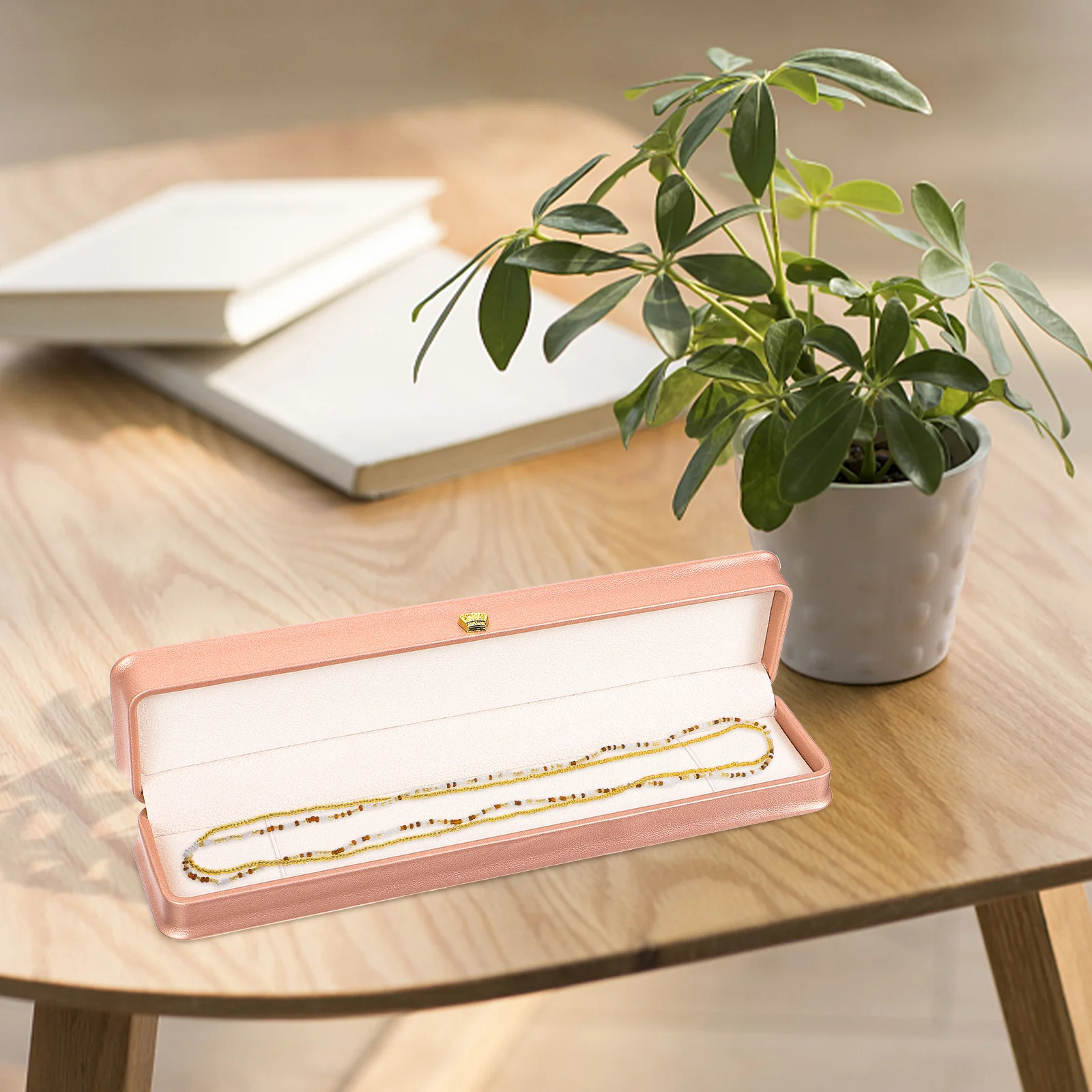 

Necklace Jewelry Box Bracelet Storage Display Case Reliable Organizer Smooth Surface Jewelry Storage Box