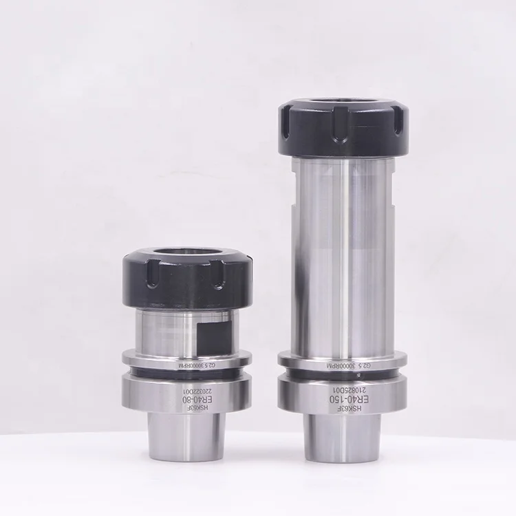 High Precision  HSK63F ER16 ER20 ER25 ER32 ER40 EOC25 Collet Chuck Tool Holder for 5 Axis High Speed Machining Centers