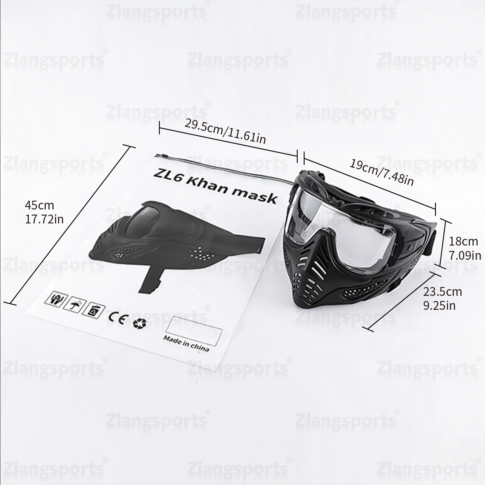Motorcycle Full Face Mask Windproof Goggles, Outdoor Sports Riding Glasses for Halloween, Gaming, CS Tactical Airsoft