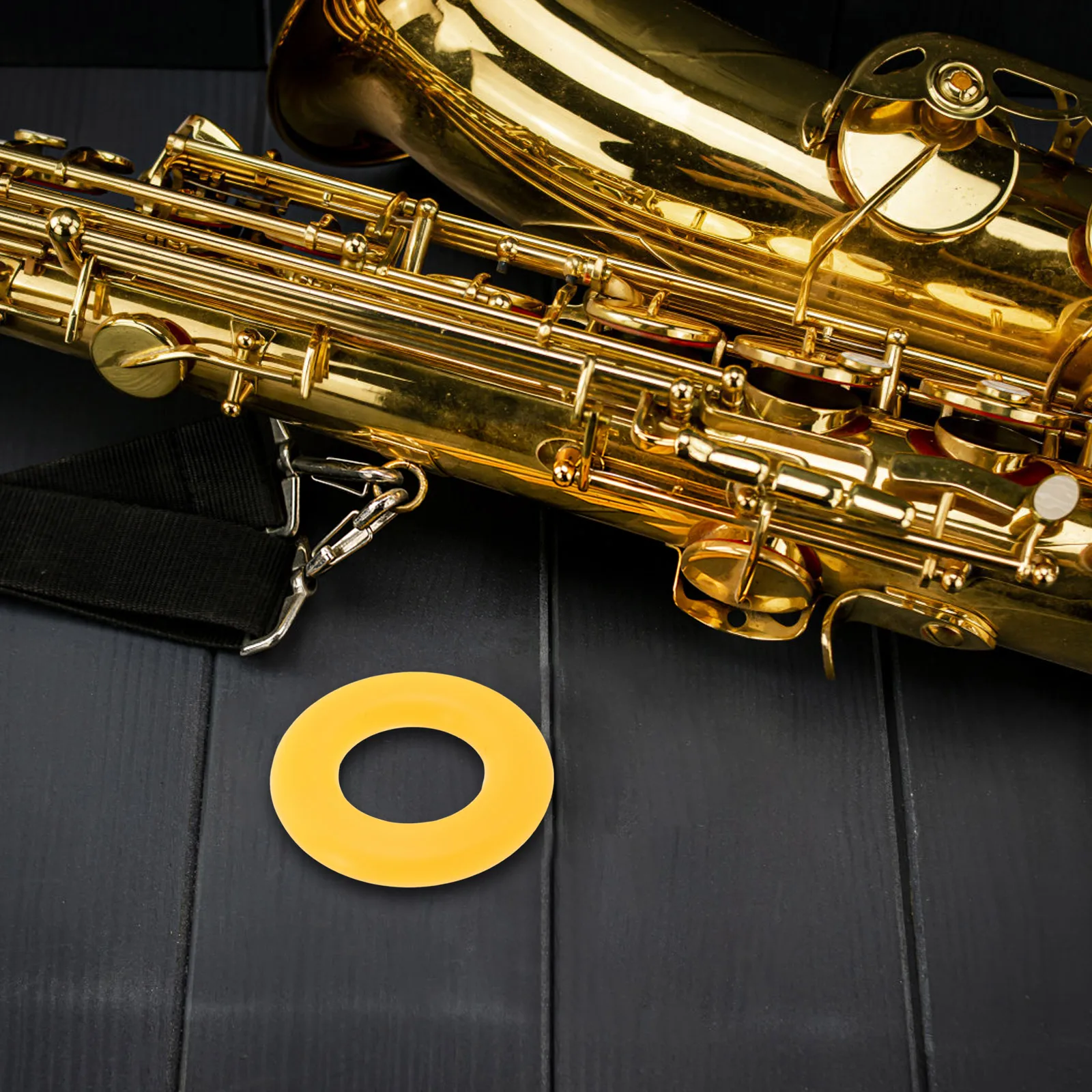 

Musical Instrument Noise Reduction Circle Silica Gel Sax Instruments Accessories