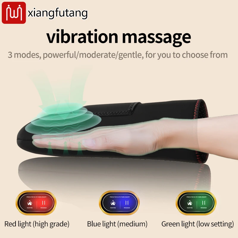 전기 가열 손 관리 가방-3단계 열 및 마사지, 관절 경직, 건조하고 거친 피부 완화; 혈액 순환 촉진