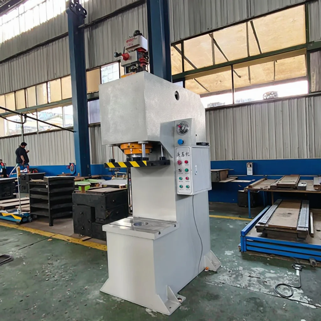 Industrial 63T single-column hydraulic press C-frame metal stamping auto parts production motor pump pressure vessel steel parts